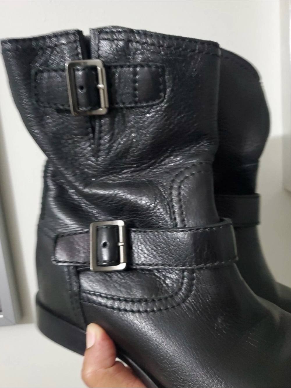 Prada leather Moto Boots! - Picture 3 of 8